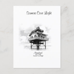 SOMERS COVE LIGHTHOUSE - POSTCARD VYKORT