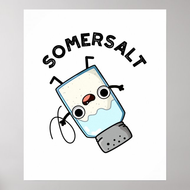 Somersalt Cute Somersault Salt Pun Poster (Framsidan)
