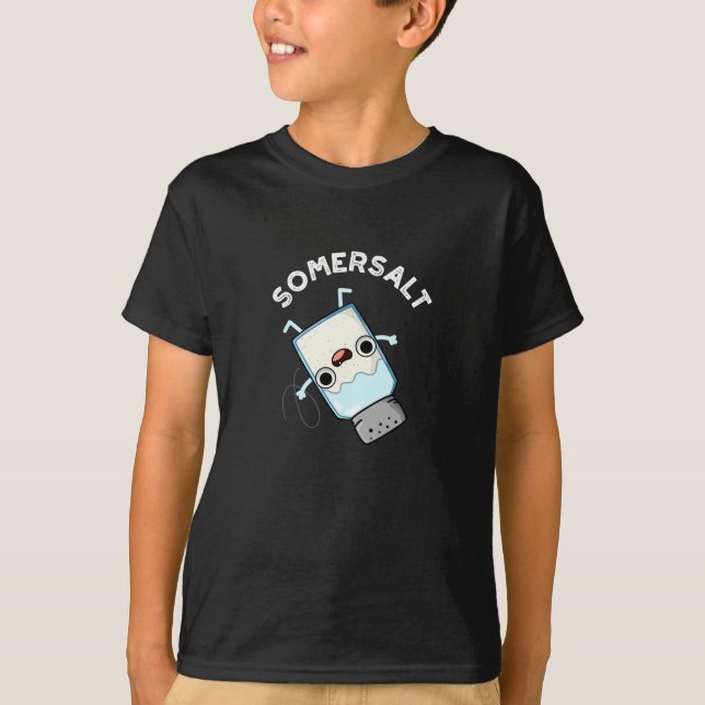 Somersalt Funny Somersault Salt Pun Mörk BG T Shirt (Framsida)