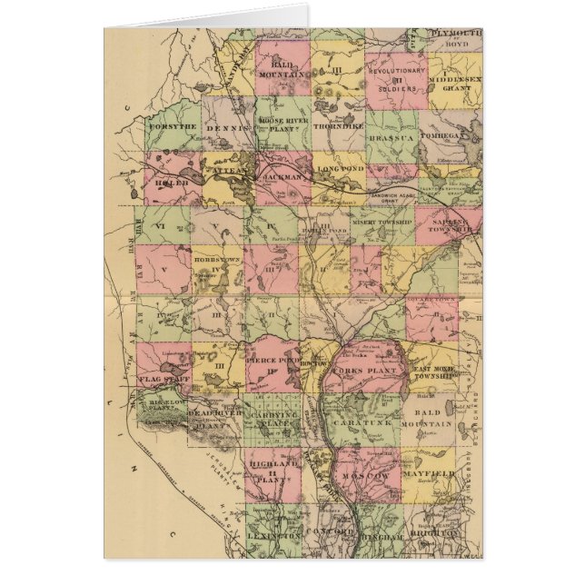 Somerset Co, Maine Hälsningskort (Framsidan)