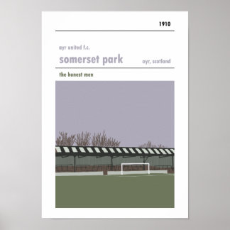 Somerset Park, Ayr. Haynes Manual Stil Print. Poster