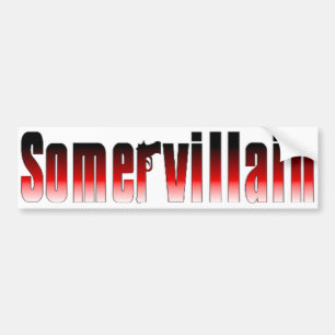 Somervillain röd bildekal