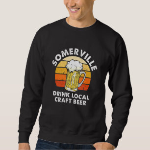 Somerville Drink Local Craft Beer Massachusetts Ho Lång Ärmad Tröja