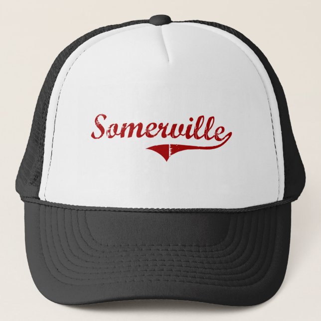 Somerville Massachusetts klassikerdesign Truckerkeps (Framsida)