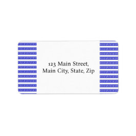  Something Blue and Greek Bridal Shower Adressetikett