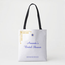 Something Blue and Greek Bridal Shower Tygkasse
