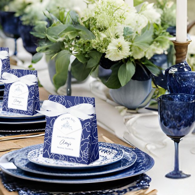 Something Blue Before I Do Blommig Bröllopsdusch Presentaskar (Skapare uppladdad)