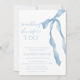 Something Blue Before I Do" Bridal Shower Invitati Inbjudningar