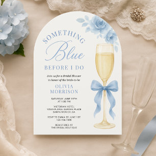 Something Blue Before I Do Bröllopsdusch Inbjudningar