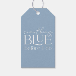 Something Blue Before I Do Bröllopsdusch Presentetikett