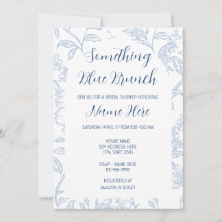 Something Blue Brunch Bridal Shower Invitation Inbjudningar