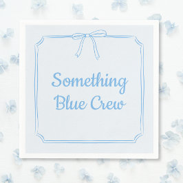 Something Blue Crew Bow Personlig Bröllopsfest Pappersservett