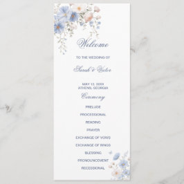 Something Blue Double Sided Flat Program