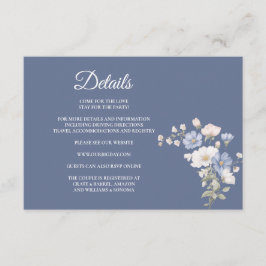 Something Blue Enclosure Card Details Tilläggskort