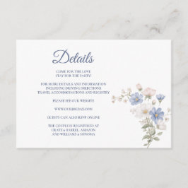 Something Blue Enclosure Card Details Tilläggskort