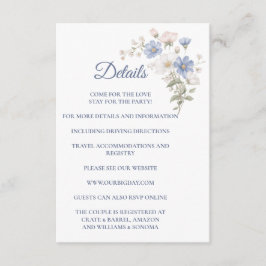 Something Blue Enclosure Card Details Tilläggskort