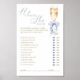 Something Blue He Said She Said Digital på svenska Poster