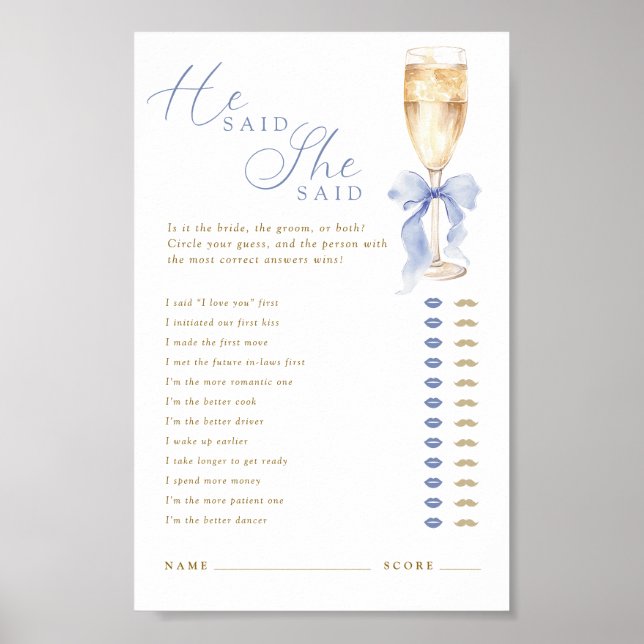 Something Blue He Said She Said Digital på svenska Poster (Framsidan)