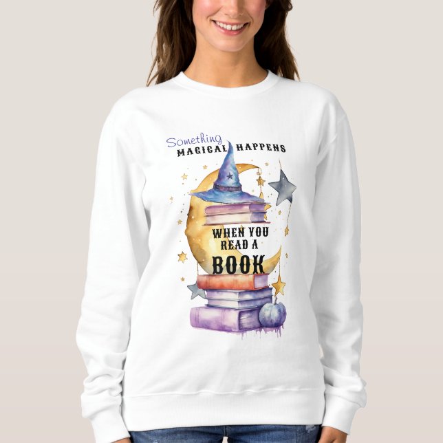 Something Magical Happens When You Read A Book T Shirt (Framsida)
