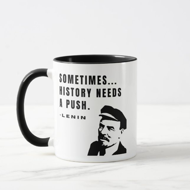 Sometimes...history needs a push mugg (Vänster)
