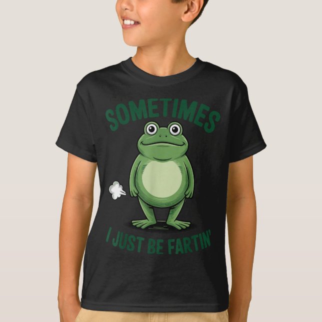 Sometimes I Just Be Farting Frog Christmas Funny F T Shirt (Framsida)