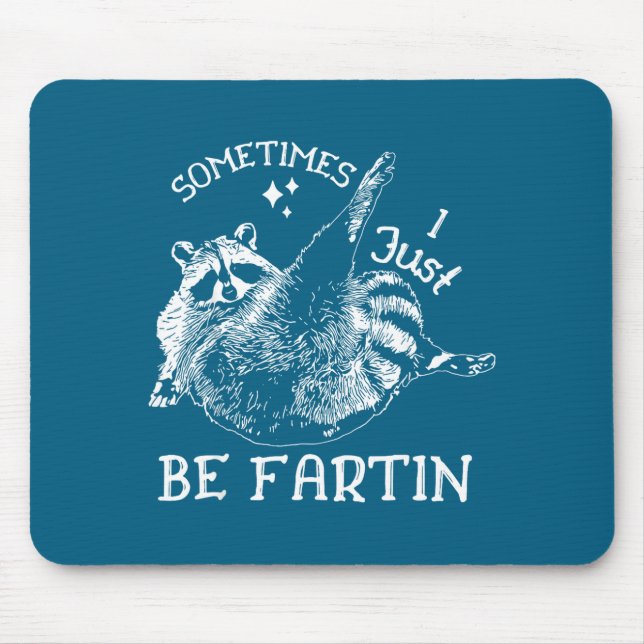 Sometimes I Just Be Farting Funny Raccoon Humor Gr Musmatta (Framsidan)