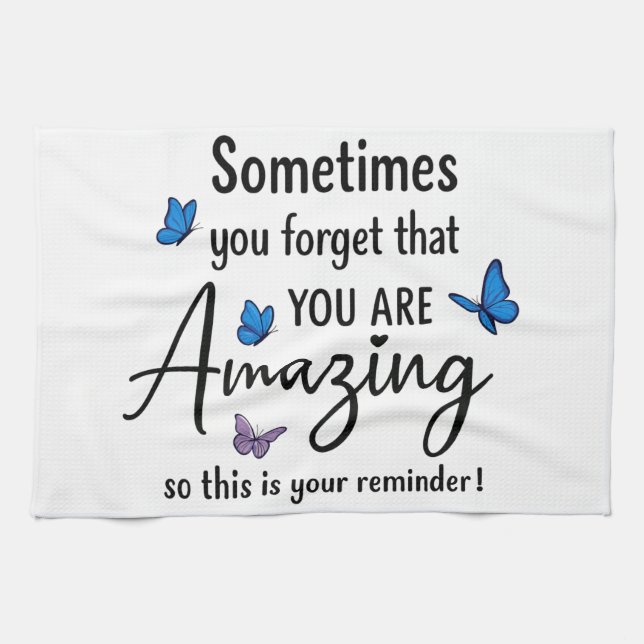 Sometimes You Forget You Are Amazing Kökshandduk (Horisontell)