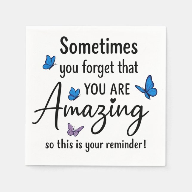 Sometimes You Forget You Are Amazing Pappersservett (Framsidan)