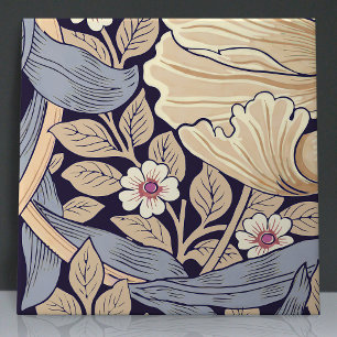 Sömlös, 11 av 12 Dusty Blue & Gult Kakelplatta