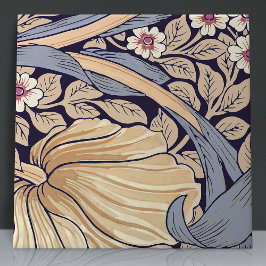 Sömlös 4 av 12 Dusty Blue & Gult Kakelplatta