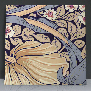 Sömlös 4 av 12 Dusty Blue & Gult Kakelplatta