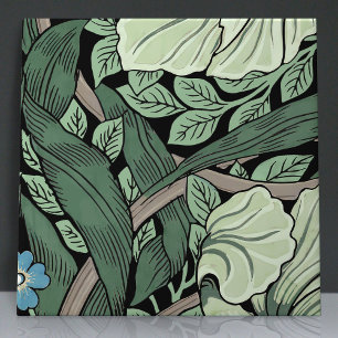 Sömlös 5 av 12 Sage Grönt Blue Kakelplatta