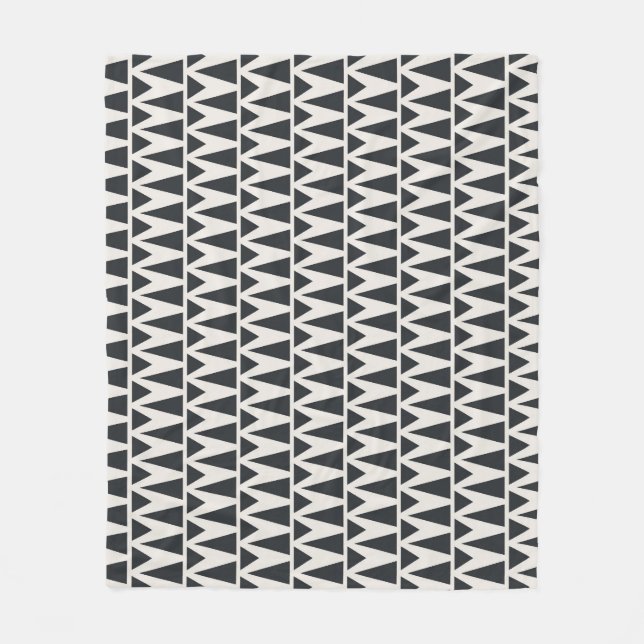 Sömlös Abstrakt Geometric Modern Mönster Fleecefilt (Framsidan)