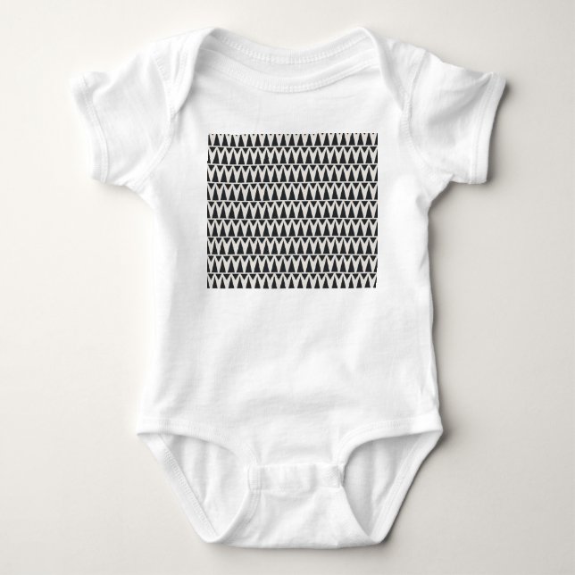 Sömlös Abstrakt Geometric Modern Mönster T Shirt (Framsida)