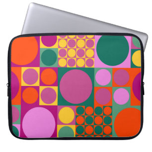 Sömlös abstrakt, geometrisk bakgrund mönster, r laptop fodral