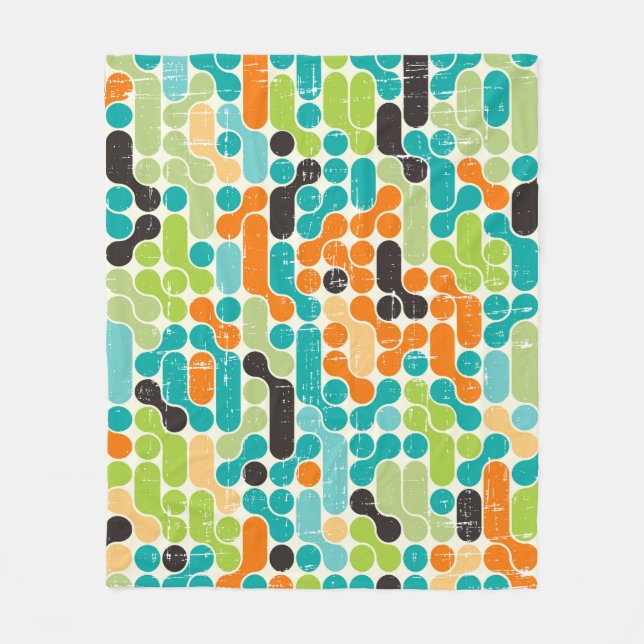Sömlös abstrakt, geometrisk mönster fleecefilt (Framsidan)