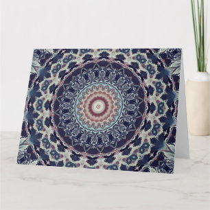 Sömlös abstrakt geometrisk runda cirkel mandala kort