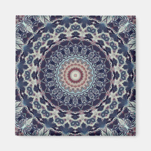 Sömlös abstrakt geometrisk runda cirkel mandala magnet