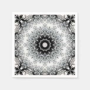 Sömlös abstrakt mandala round Circle kaleidoscop Pappersservett