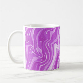 Sömlös Abstrakt Marble Rosa Mönster Kaffemugg