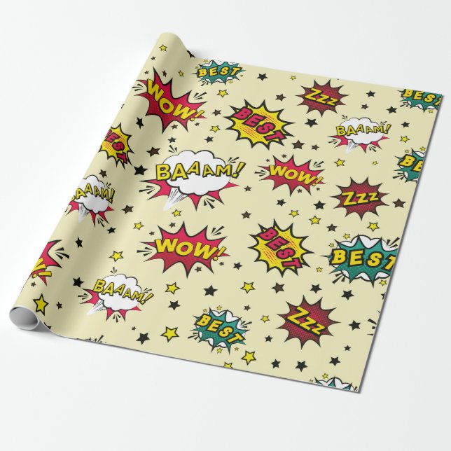 Sömlös abstrakt mönster, vintage patch bak presentpapper (Utrullad)