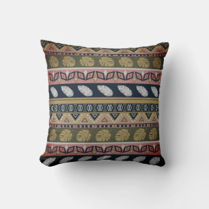 Sömlös abstrakt ornamental african ethno traditi kudde