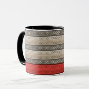 Sömlös abstrakt ornamental dekoration retro vintag mugg