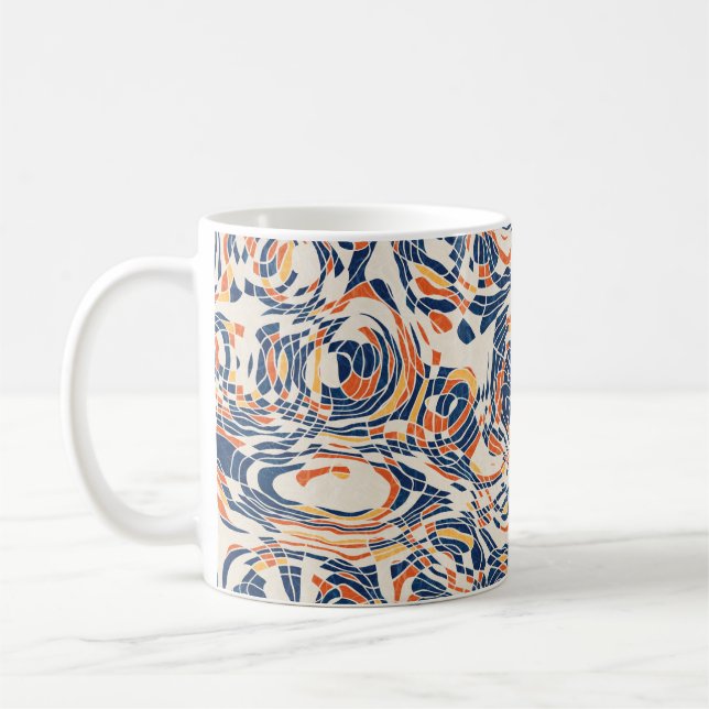Sömlös abstrakt vid Geo mönster. Hög kvalitet i Kaffemugg (Vänster)