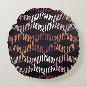 Sömlös abstraktens geometriska mönster. Strips. Mo Rund Kudde