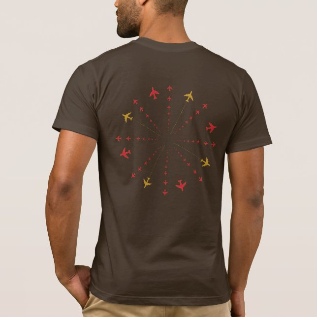 Sömlös Aero Stil Tee för honom (Baksida)