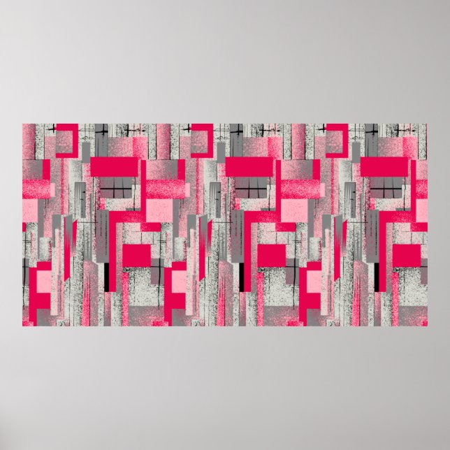 sömlös akvarell digital lapptäcke mönster poster (Framsidan)