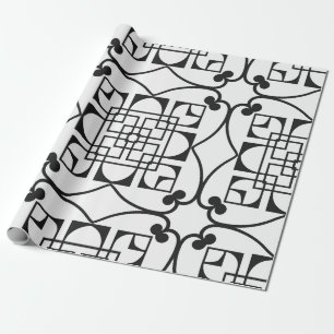 Sömlös Art Deco Mönster. Vintage minimalistiskt ba Presentpapper