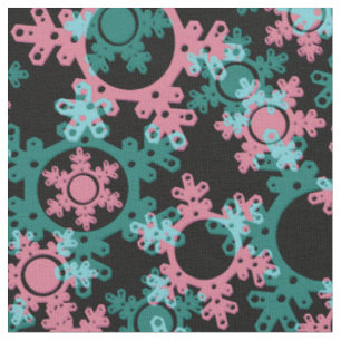 Sömlös återcirkulation jul-snöflingor-design tyg