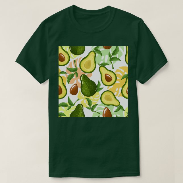 Sömlös avokado t shirt (Design framsida)